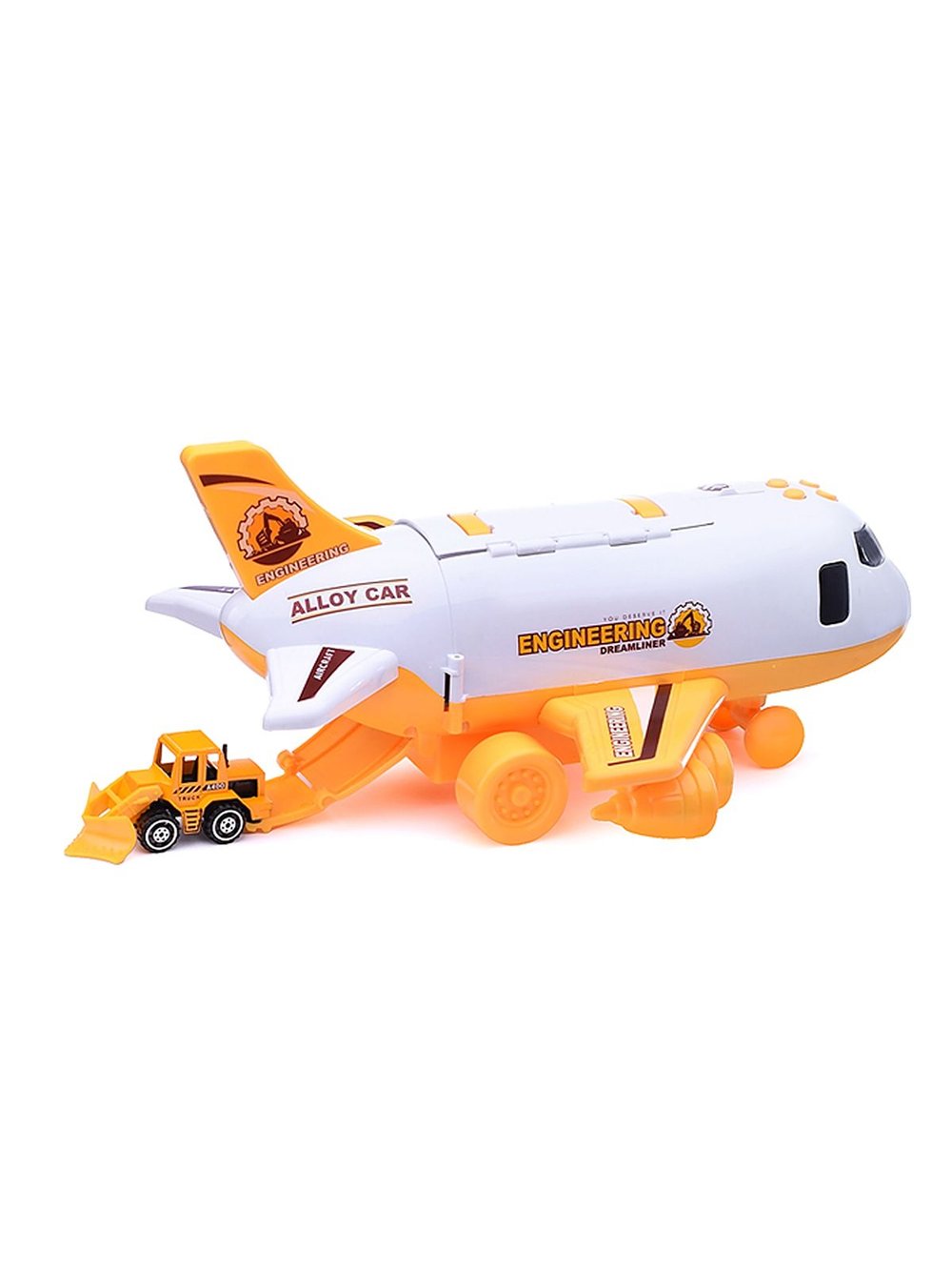 Игровой набор Самолет с строительной техникой (660-A240)