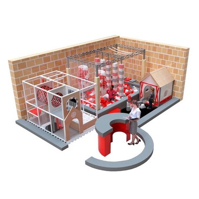 Детский игровой лабиринт «Экстрим Арена» 60 м²