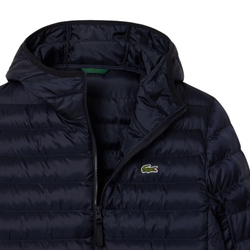 Мужская теннисная куртка Lacoste Water-Repellent Quilted Puffed - navy blue