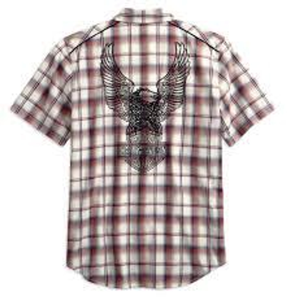 Рубашка Men's Upright Eagle Plaid Harley-Davidson