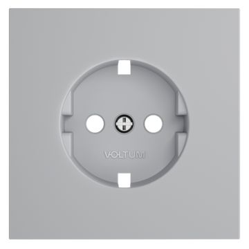 Накладка для розетки с заземлением, S70 (серый)