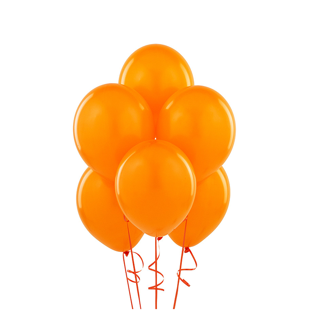 Оранжевый воздушный шар, 36 см