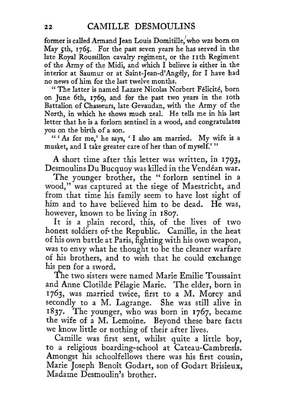 Camille Desmoulins, a biography | Violet M. Methley