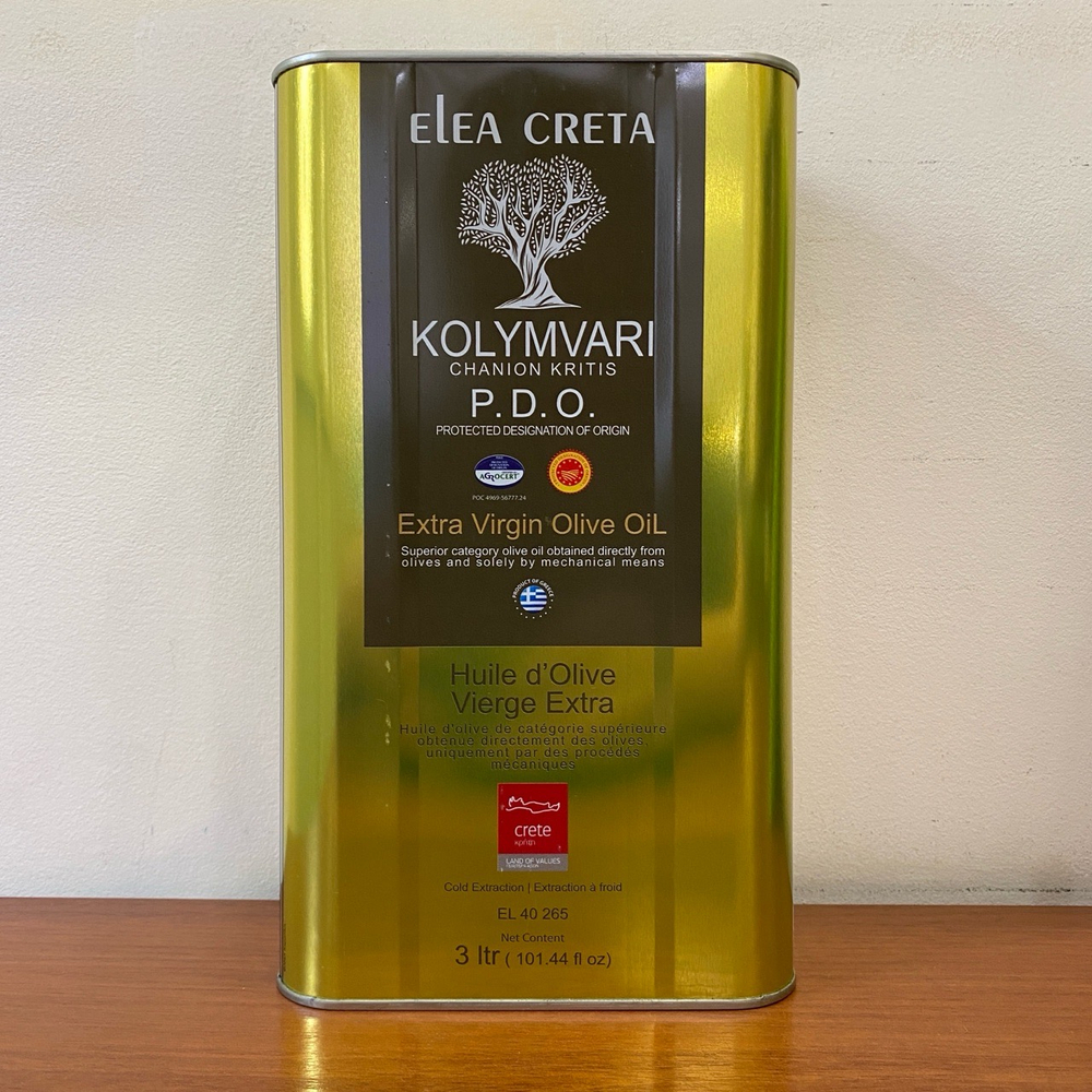 Оливковое масло ELEA CRETA D.O.P. Kolymvari (Крит) в ж/б 3л , Греция