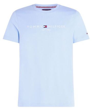 Мужская теннисная футболка Tommy Hilfiger Logo - небесный