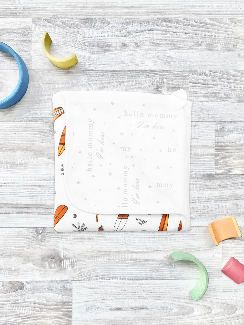 Двусторонний плед Mjölk Сёрфы