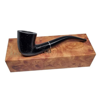 Трубка "Lorenzetti" Sandblast Black Охладитель Model 28 (Бриар) (Италия)