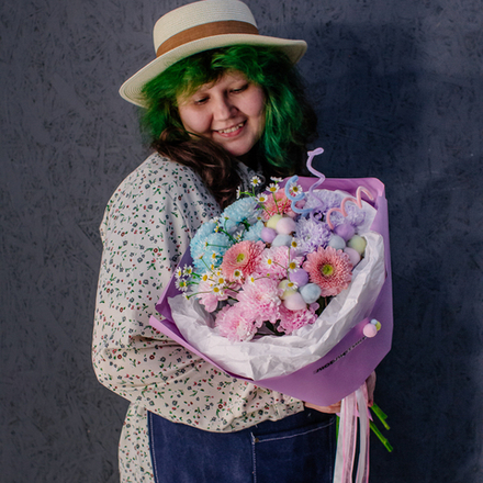106. Дофаминовый букет в пастельных оттенках