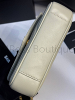 Женская сумка Yves Saint Laurent Small Loulou Matelasse молочного цвета маленькая