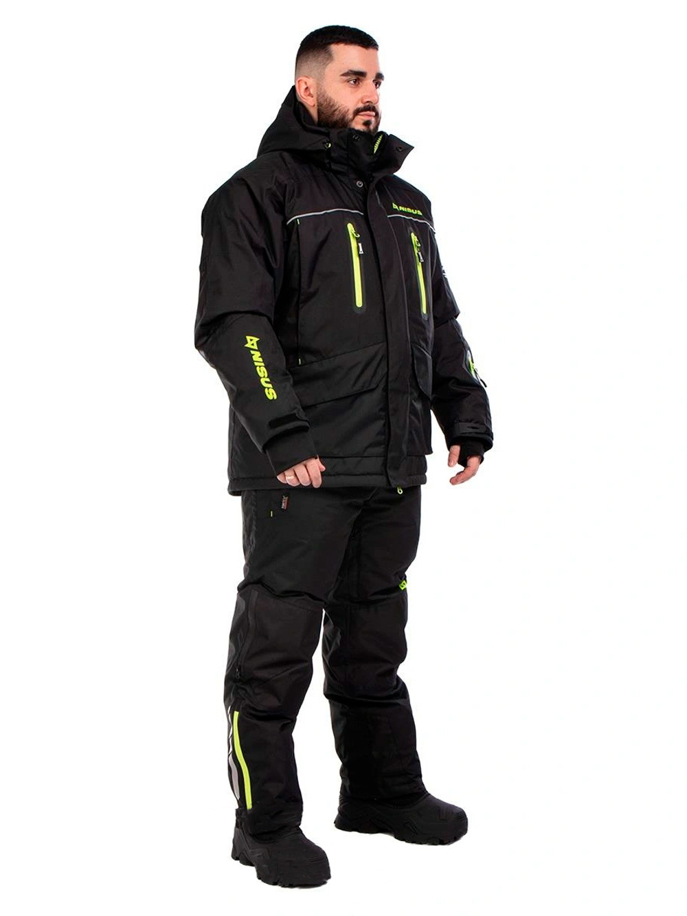 Костюм утепленный Nisus LEADER, 15/15 К, цвет черный, Шелтер, размер S (T-N-LB-S-46/176)