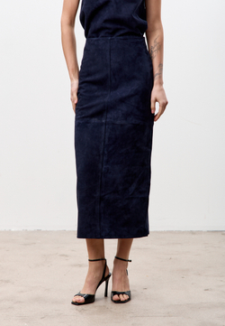 Юбка из натуральной замши