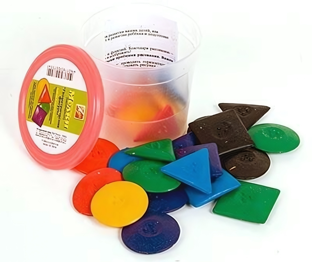 Мелки воск. в ст. "Геом.фигуры" 16шт. (Луч)