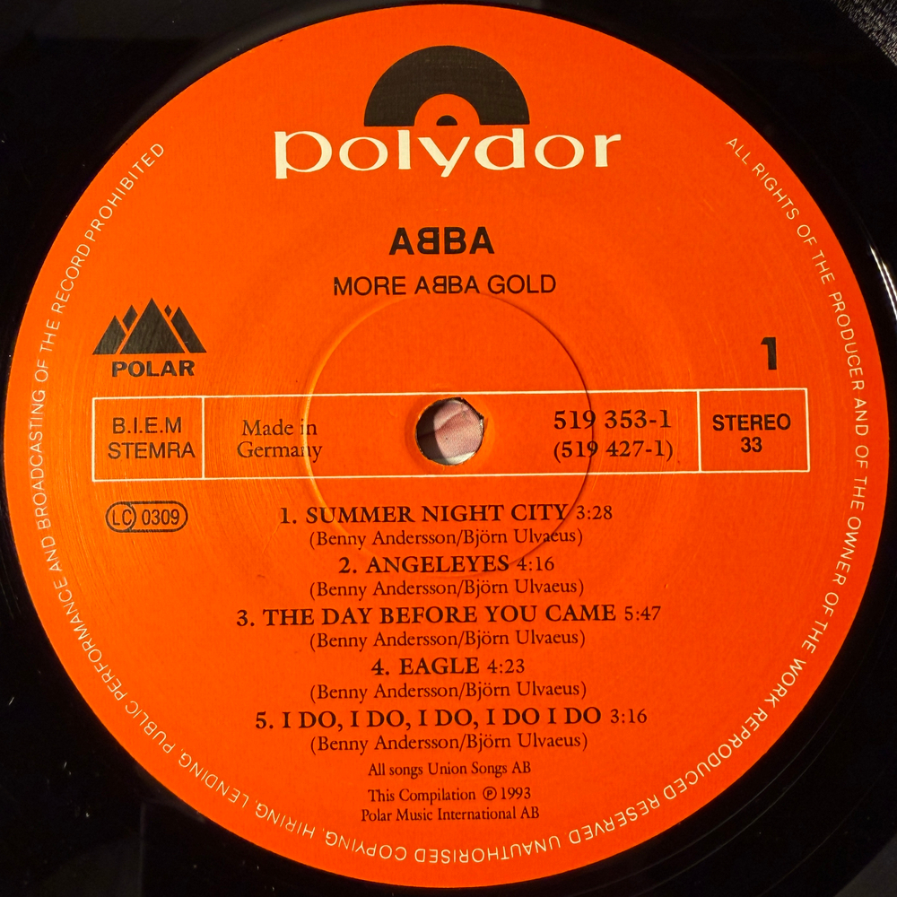 ABBA ‎– More ABBA Gold 2LP (Европа 1993г.)