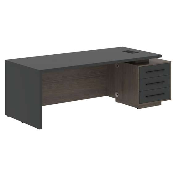 Стол руководителя с тумбой VCT 2290(R)  2200х900х750 VELION