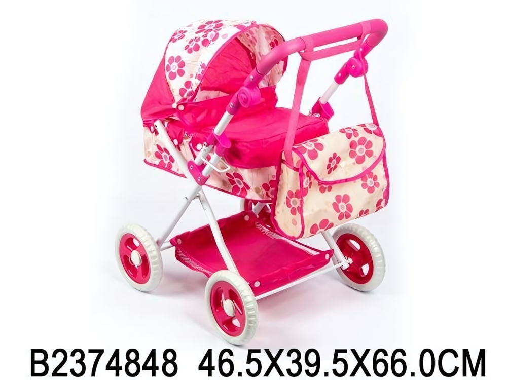 Коляска для куклы лежачая, коробка 61881