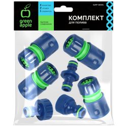 Набор для полива GREEN APPLE GAP-S001 4 коннектора 12 мм 1/2 2 штуцера 12-19мм 1/2 -3/4 1 соединитель | GREEN APPLE