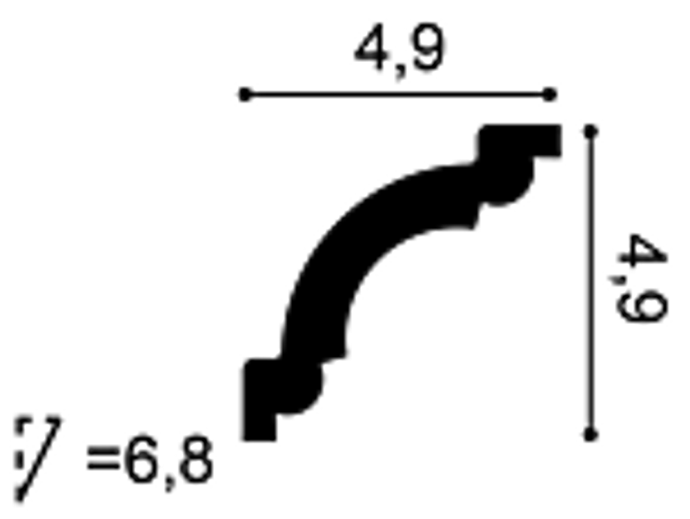 Карниз Duropolymer, 49x49 мм