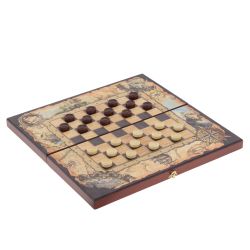 GAEM Игра настольная 3 в 1 (шахматы, шашки, нарды) "Морские", L50 W25 H6 см