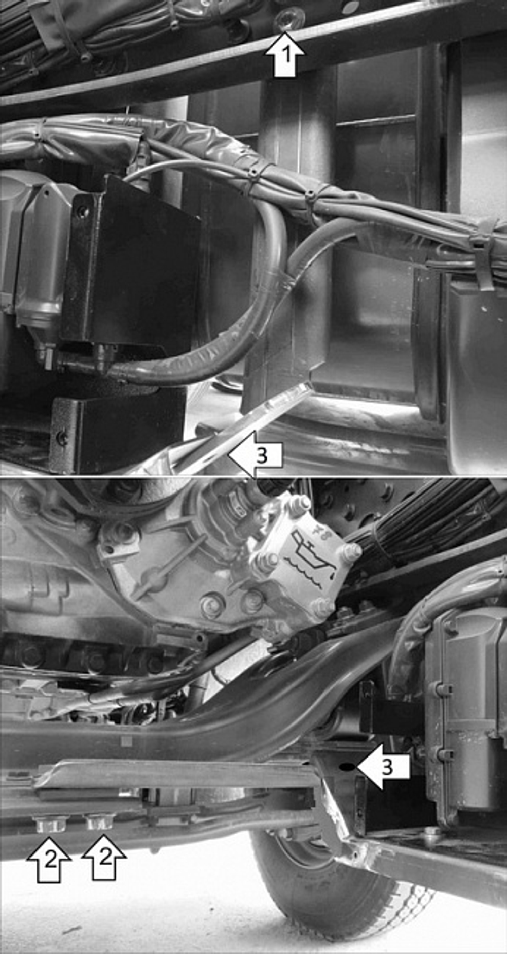 Усиленная защита Motodor насоса adblue. 3 мм, сталь. для Mercedes Actros 2008-2016,Mercedes Actros 2016-2020 арт.21222
