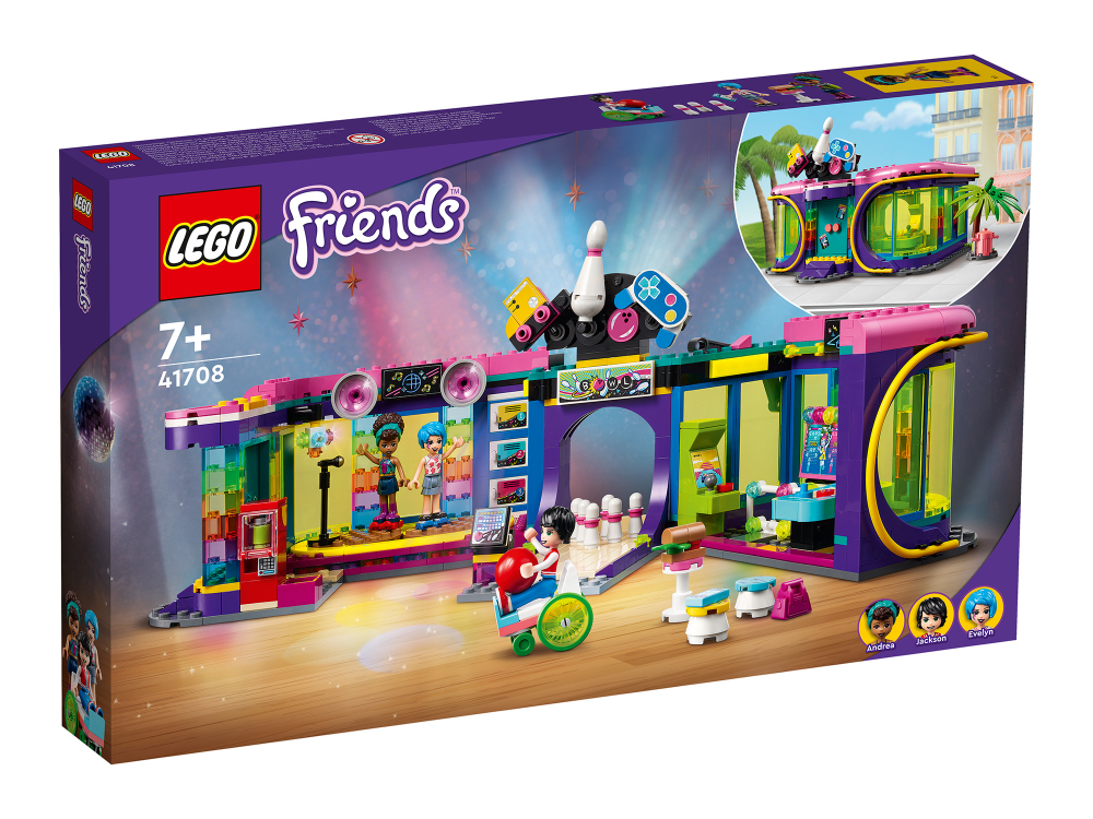 LEGO Friends 41708 Диско-аркада для роллеров — игровой центр, аттракционы