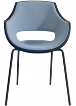 Кресло пластиковое с обивкой Papatya Opal-ML Pro Soft