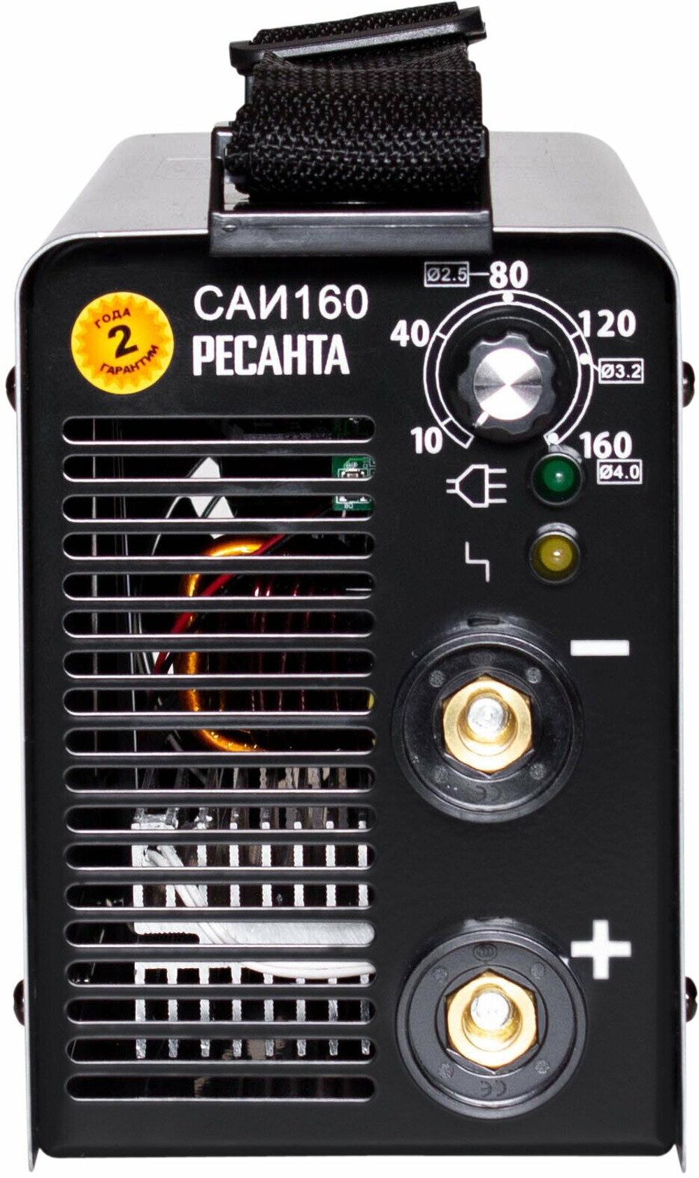 Сварочный аппарат инверторный Ресанта САИ-160 (ММА, 160 А, ПВ - 70%)