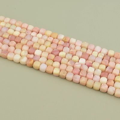 Нитка Опал 39 см. (Без замка) - Розовая