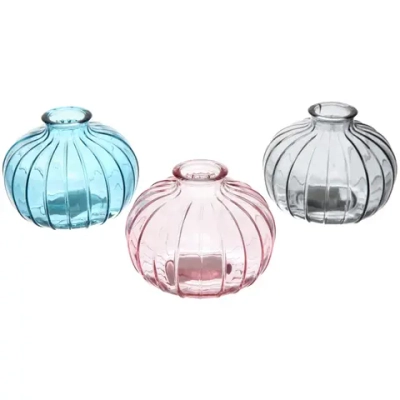 Ваза стеклянная «Блум» 10*9см микс цветов