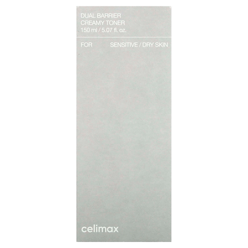 Celimax, кремовый тоник с двойным барьером, для чувствительной/сухой кожи, 150 мл (5,07 жидк. унции)