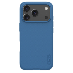 Чехол синего цвета от Nillkin для смартфона iPhone 17 Pro Max, серия Super Frosted Shield Pro