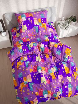 Наволочка комплект 2шт бязь Сказка "Миледи" 40x60 см на молнии