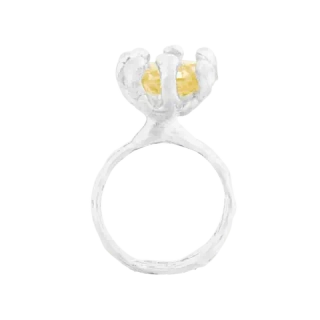 Кольцо Princess Yellow Pear