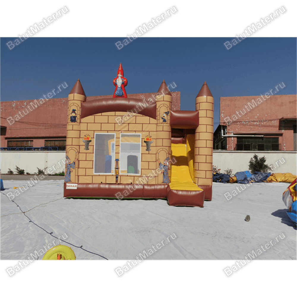 Коммерческий надувной батут "Школа волшебников"