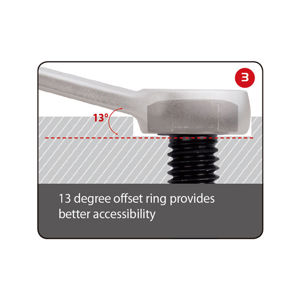 KING TONY (12D09MRN) Набор комбинированных ключей, 8-19 мм, 9 предметов
