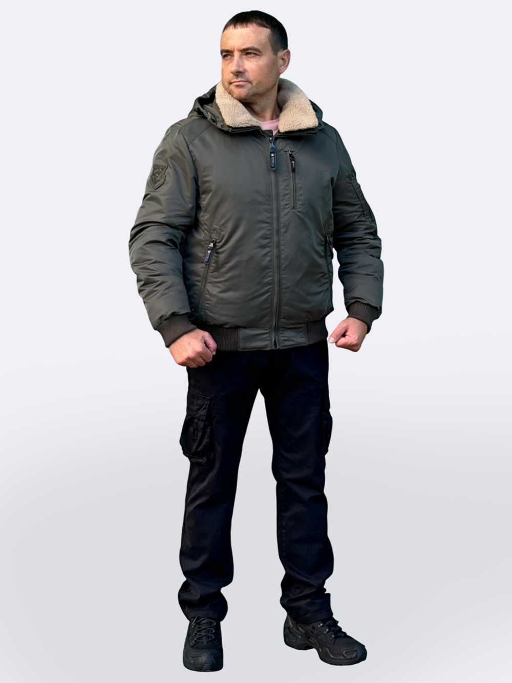 Куртка бомбер Corbona Зима олива