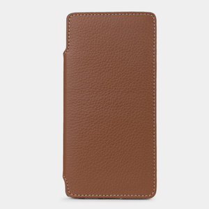 Чехол-книжка для Samsung Galaxy S25 Ultra из кожи теленка, цвета карамель