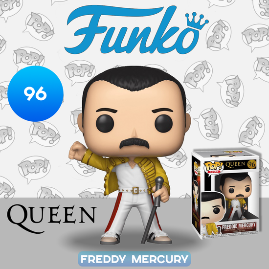 Фигурка Funko POP! Rocks Queen Freddy Mercury Wembley 1986 (96) 33732 / Фигурка Фредди Меркьюри