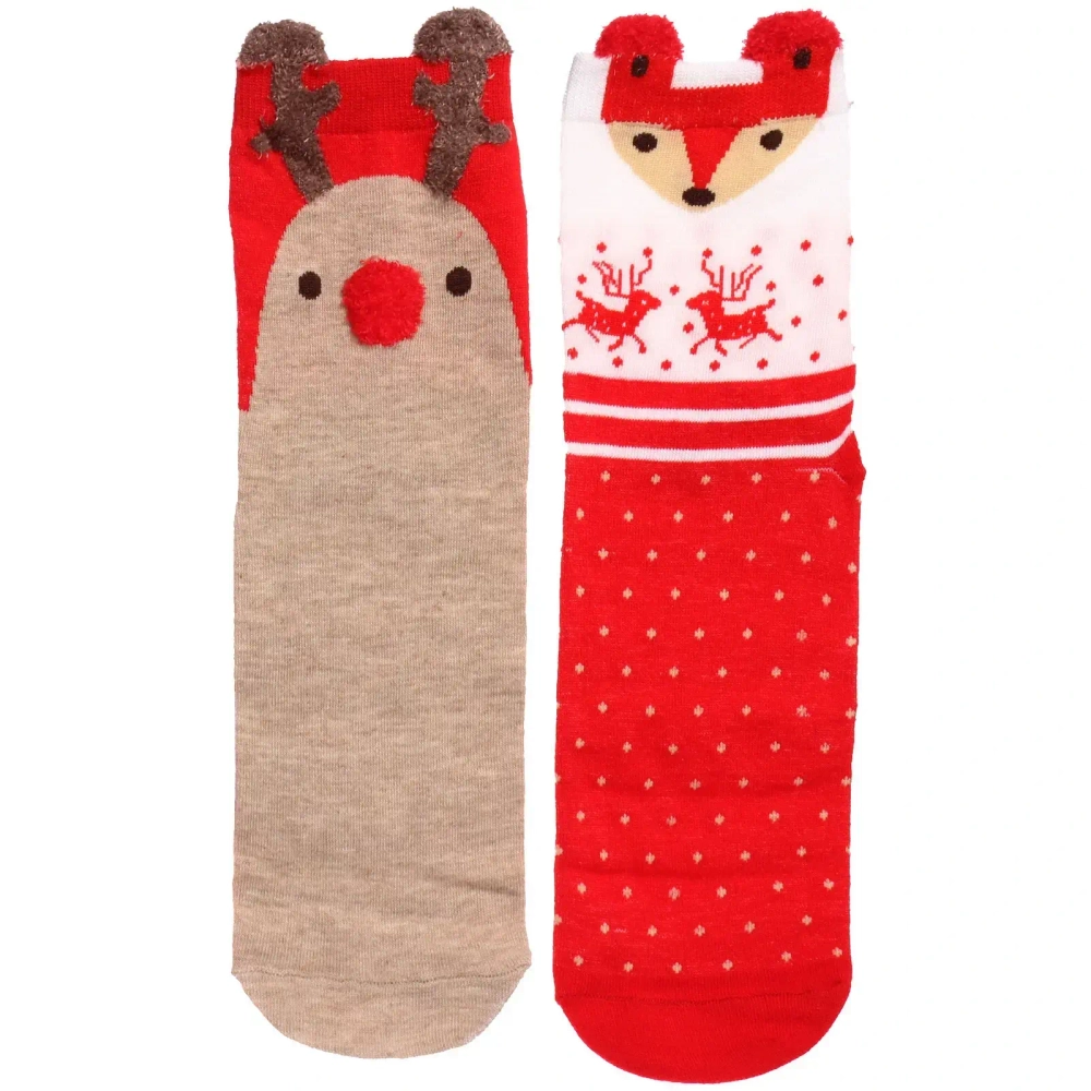 Носки женские в подарочной коробке 4шт «Fashion ZIMA», 4 дизайна, р36-39