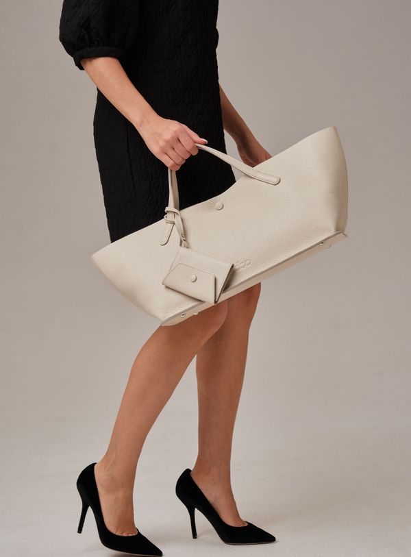 Кожаная сумка Dari DBR 31136 светлый крем