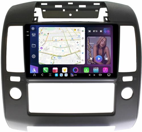 Магнитола для Nissan Navara D40 2004-2014 (кондиционер) - FarCar S500-TS20 монитор 9.5" 2K QLED на Android 14, Быстрейшая, CarPlay, 4G SIM-слот