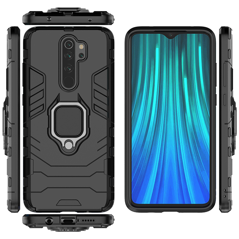 Противоударный чехол с кольцом Panther Case для Xiaomi Redmi Note 8 Pro