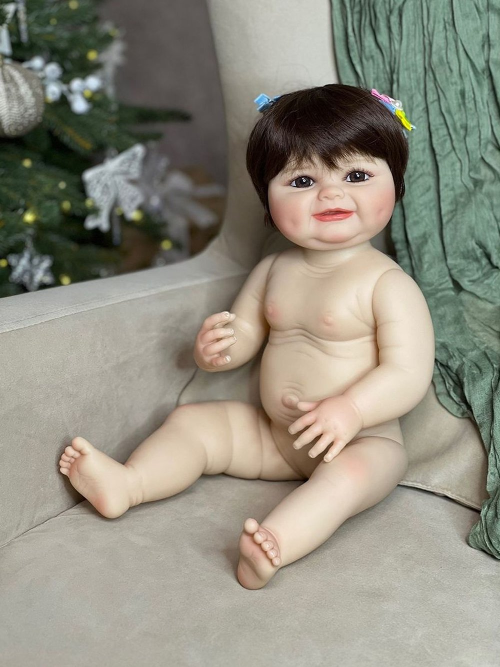 Кукла Реборн виниловая 55см в пакете (FA-563)