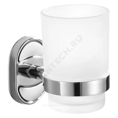 Стакан с держателем хром Haiba HB1906-1