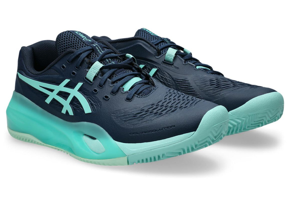 Мужские кроссовки теннисные Asics Gel-Resolution X Clay - night sky/illuminate mint
