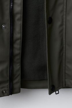 ZARA ПАРКА ИЗ ВОДООТТАЛКИВАЮЩЕЙ ТКАНИ, СЕРЫЙ