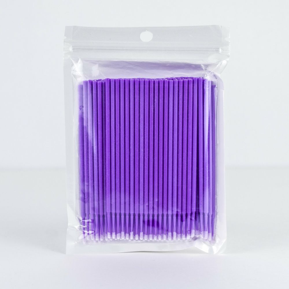 Микробраши (100 шт) пакет фиолетовые (1,5 мм)