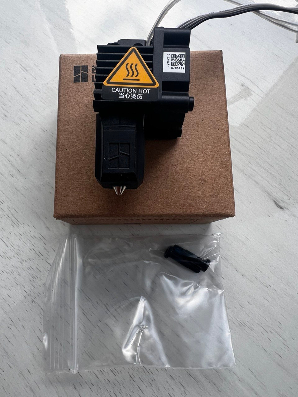 Хотэнд в сборе с соплом 0,6 мм из закаленной стали для 3Д принтера Bambu Lab X1C (FAH005)