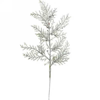 Ветка декоративная «Блеск» 25 см, Белый