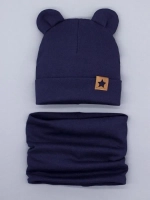 Шапка для мальчика осенняя со снудом