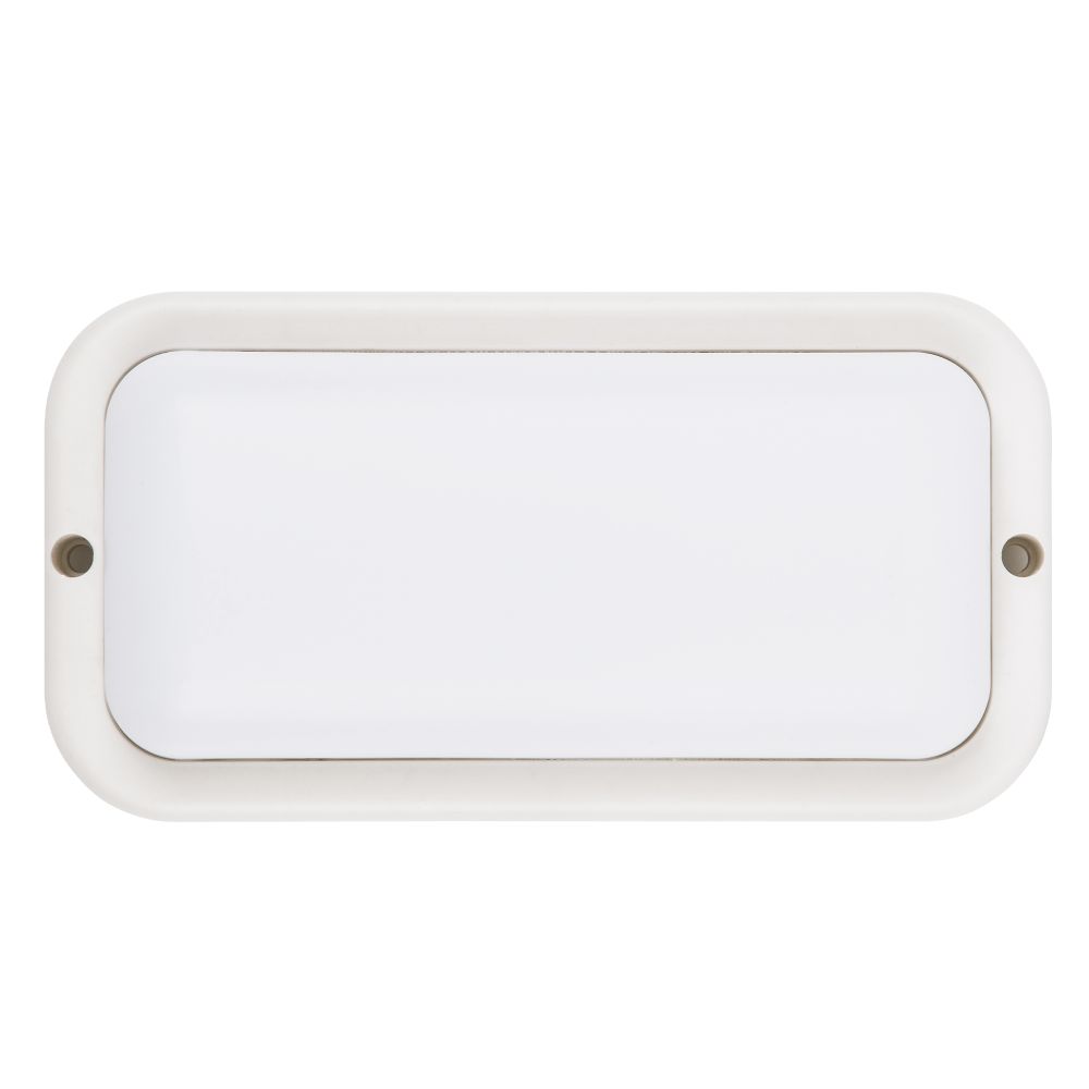 ULW-Q228 18W-4000K IP65 WHITE Светильник светодиодный влагозащищенный. Прямоугольник. Белый свет 4000K. 195×95×35мм. Корпус белый. ТМ Volpe